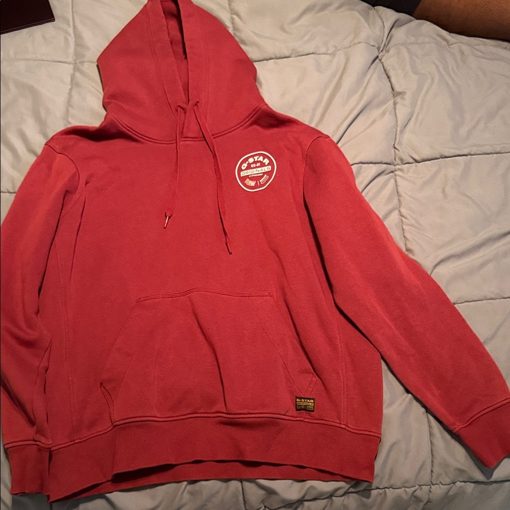 G-Star Men's Red Hoodie